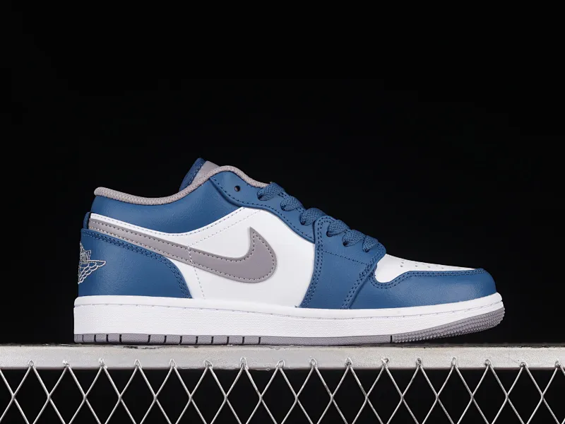 All categories Air Jordan Jordan series basketball shoes Air Jordan 1 Low G version pure original Air Jordan 1 Low "French Blue" AJ1 Joe 1 white blue cultural low-top casual sneakers 553558-412